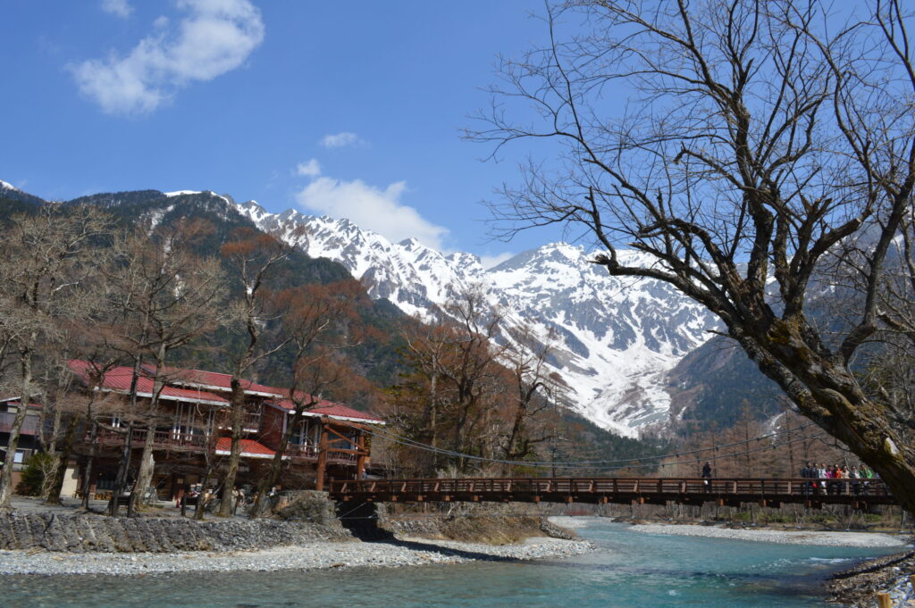 河童橋から見える穂高