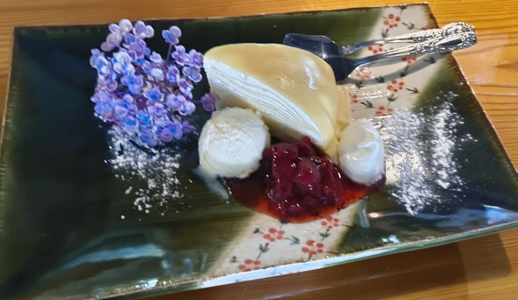 cafeひめゆりのミルクレープ