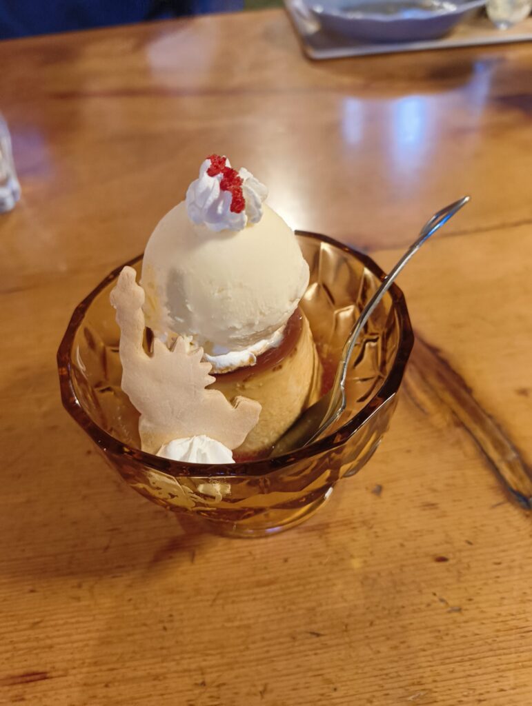 アイス乗せプリン