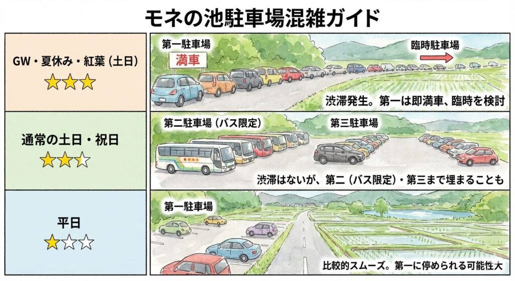 駐車場の混雑イメージ