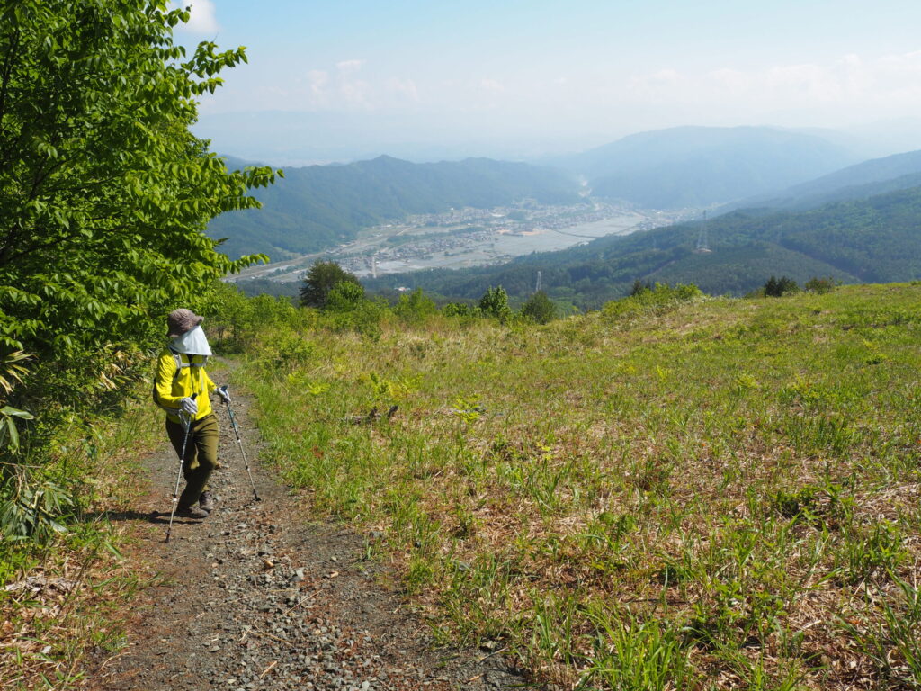 登山道から見える景色