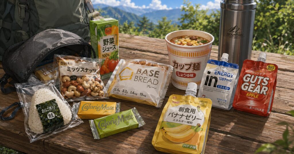 行動食の一覧のイラスト