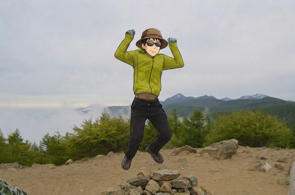 おなかが出てしまった男性の写真イラスト